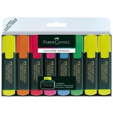 Evidenziatore Faber Castell conf. 6+2 pz